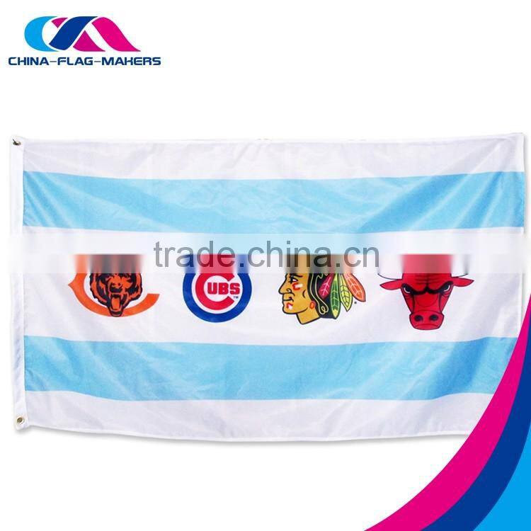 custom digital print world polyester advertise display flag