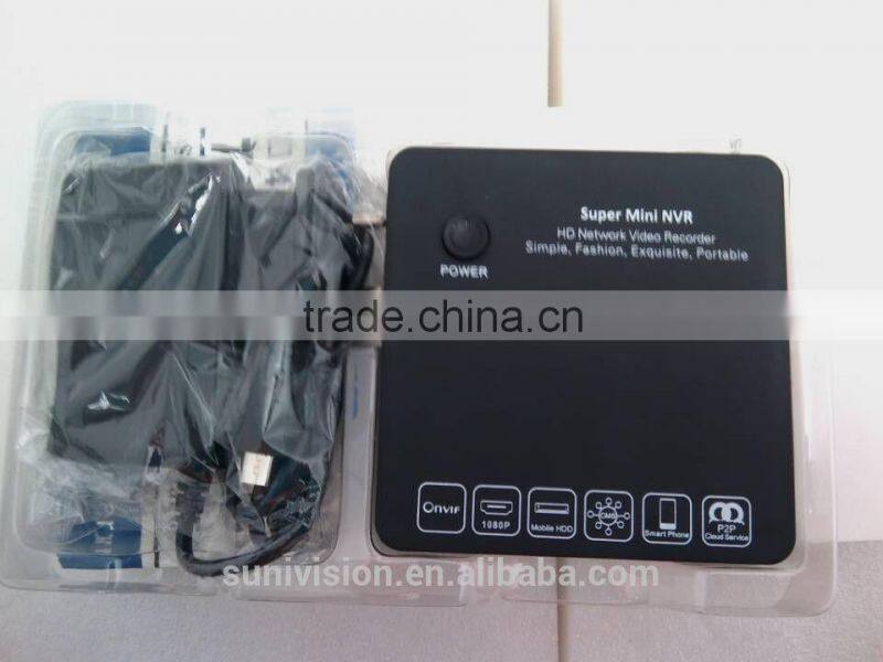 2015 new mini 4 channel NVR for cctv security system