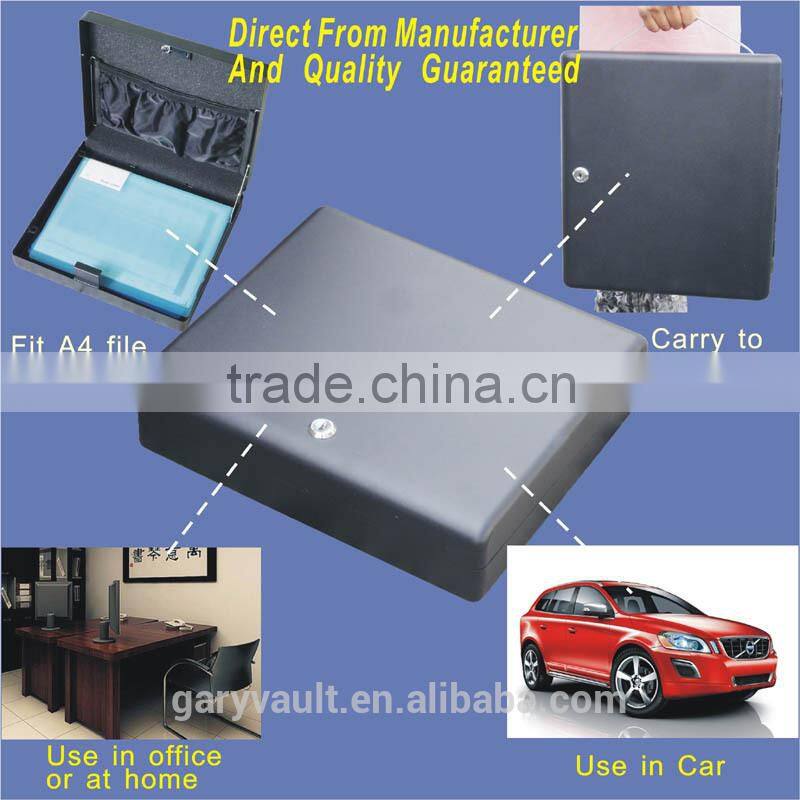 MK 550 microvault key lock car gun pistol steel portablel storage safe box (Ipad box),A4 file box