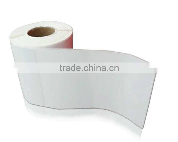 Bizsoft 70mm*20mm-1400pcs/roll self-adhesive label / art paper sticker / sticky label / barcode label sticker