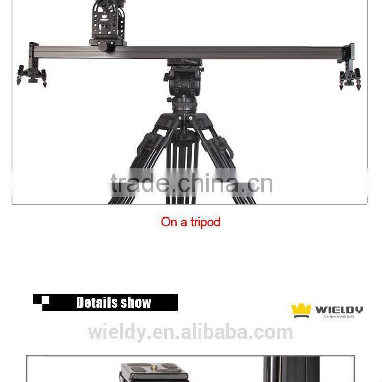Portable Wieldy Load 8 Kg Video DSLR Slider Pan Tilt Head Rail for 5D2 5D3