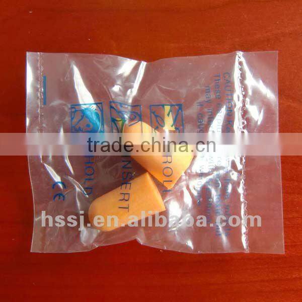 hot selling noise cancelling foam ear plugs with cord sleeping bullet shaped safety ear plugs (SNR:36db) foam ear plugs for sale