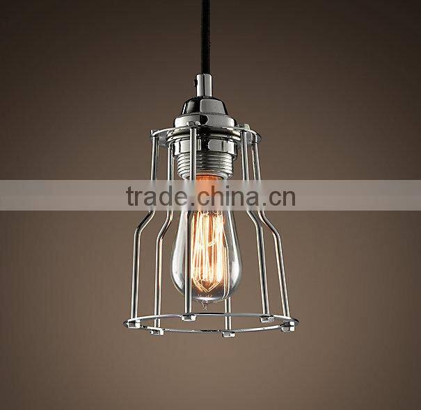Steampunk | Rusted Pendant | Five Cage Lights | Industrial Style Chandelier Lighting