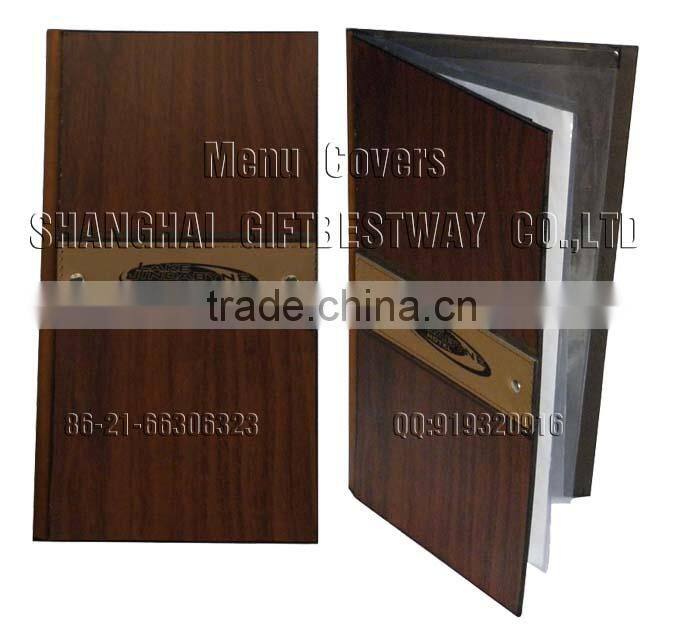 A4 wood menu holder