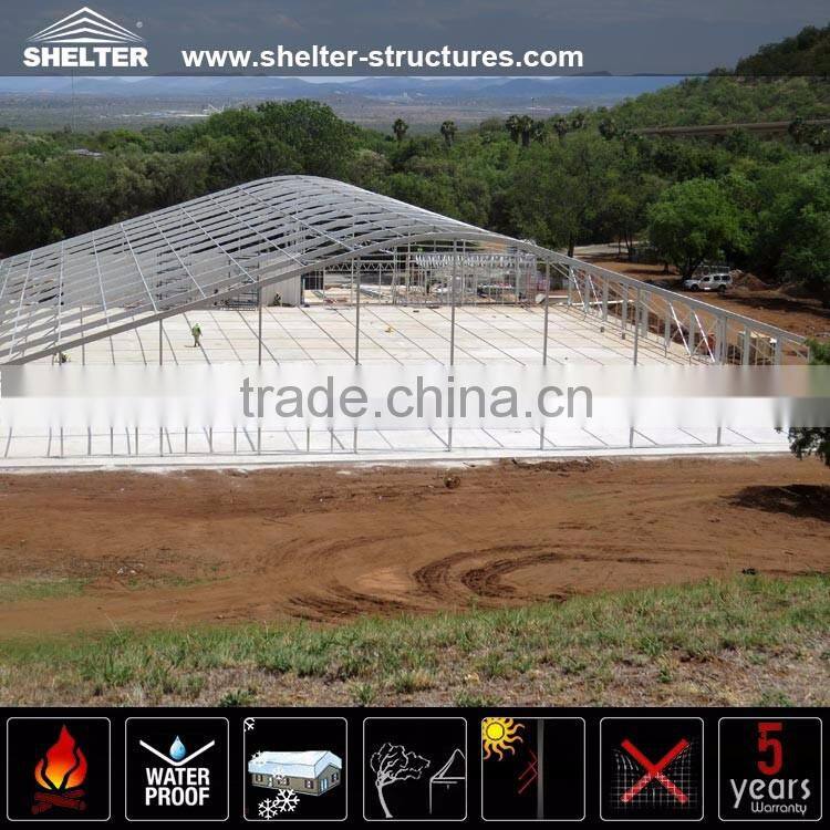 Windproof dome tents for events