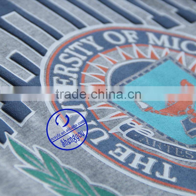 China clothing supplier custom grey hoodie wholesale printed hoodies