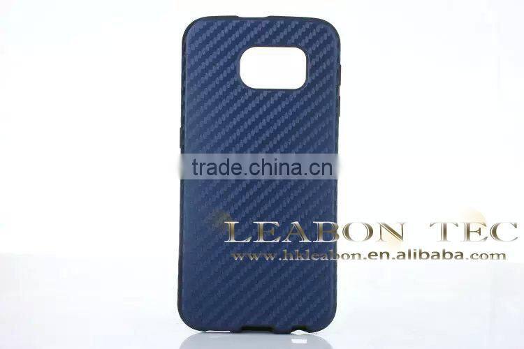 high quality ultrathin carbon fiber style Soft TPU Back Cover Case For Samsung Galaxy S6