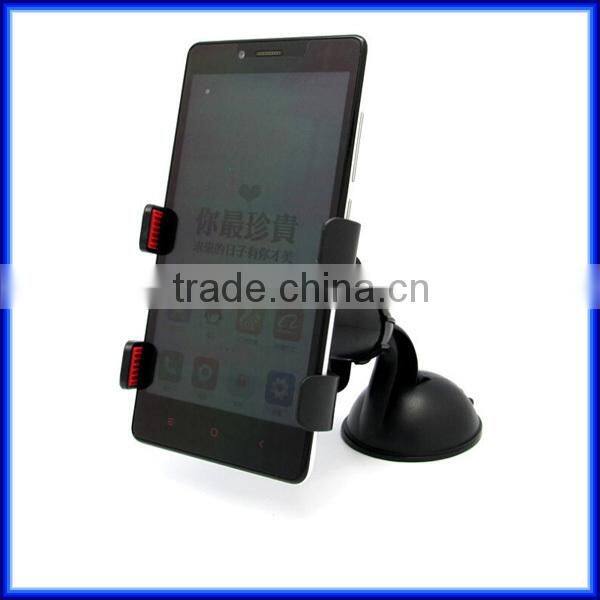 Handfree double clip car cell phone clip bracket for sumsung GPS, windshield suction car phone clip bracket