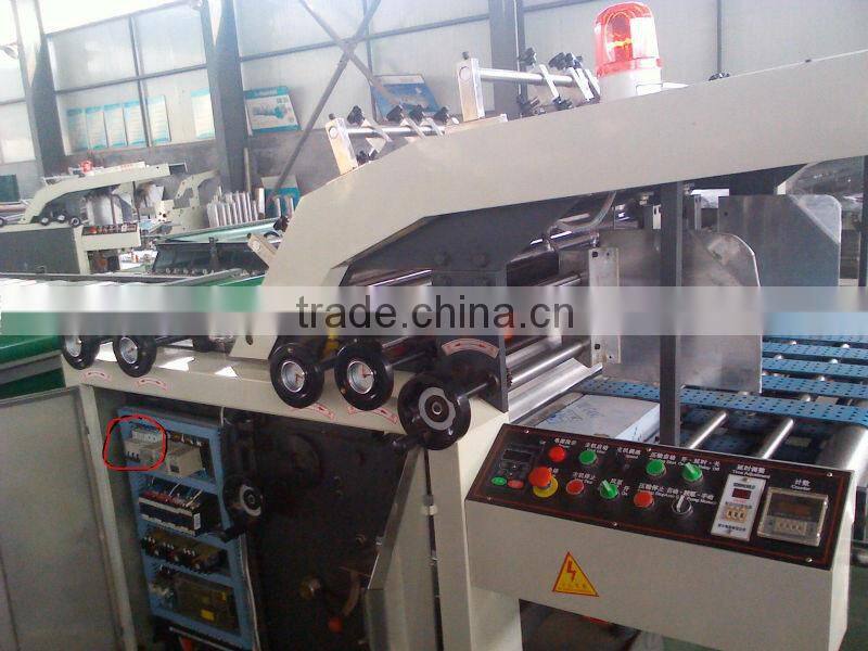 semi-auto carton box flute laminating machine/corugated box making machine