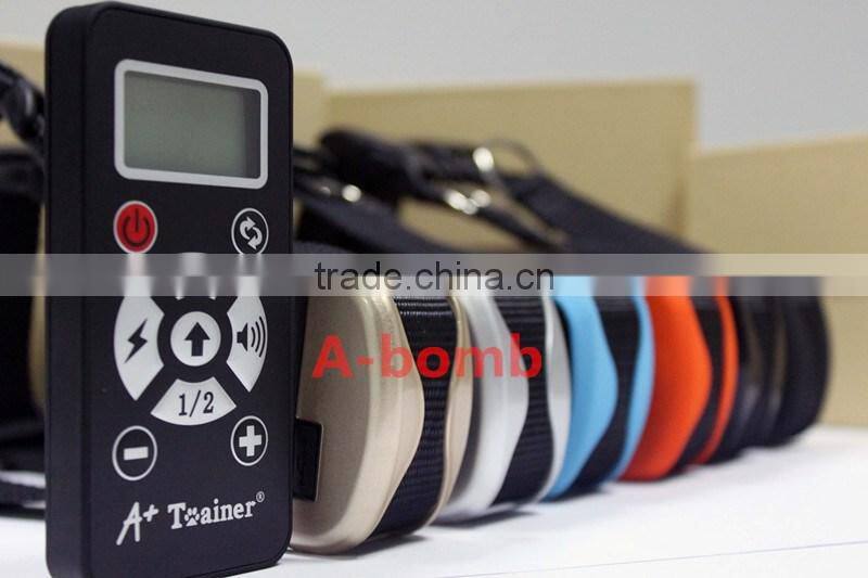 A-bomb Full-automatic mode&Manually 800 Yards Pet Training Collar Rechargeable & Waterproof & Safe Vibrating Collar