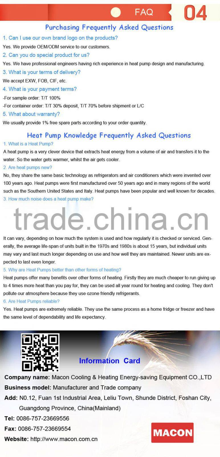 Macon wall mounted home dehumidifier 220V use with heat pump