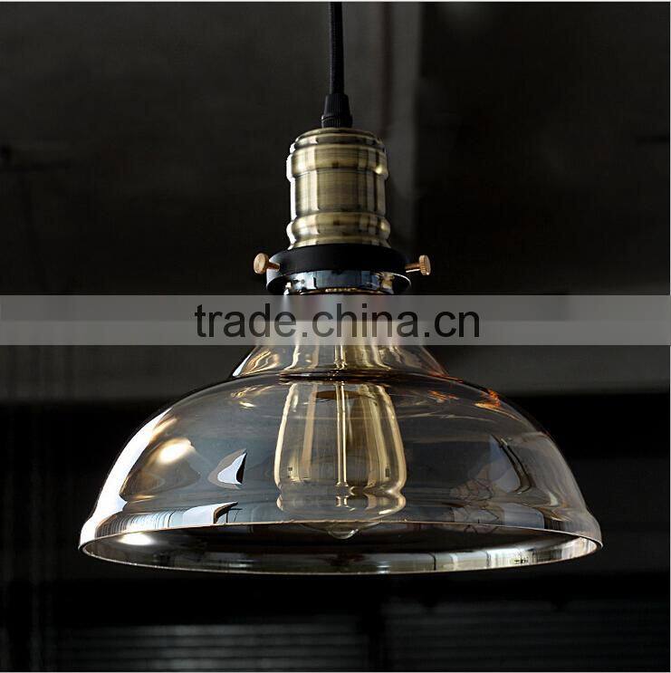 E26 Vintage Glass Hanging Lamp for Restaurant