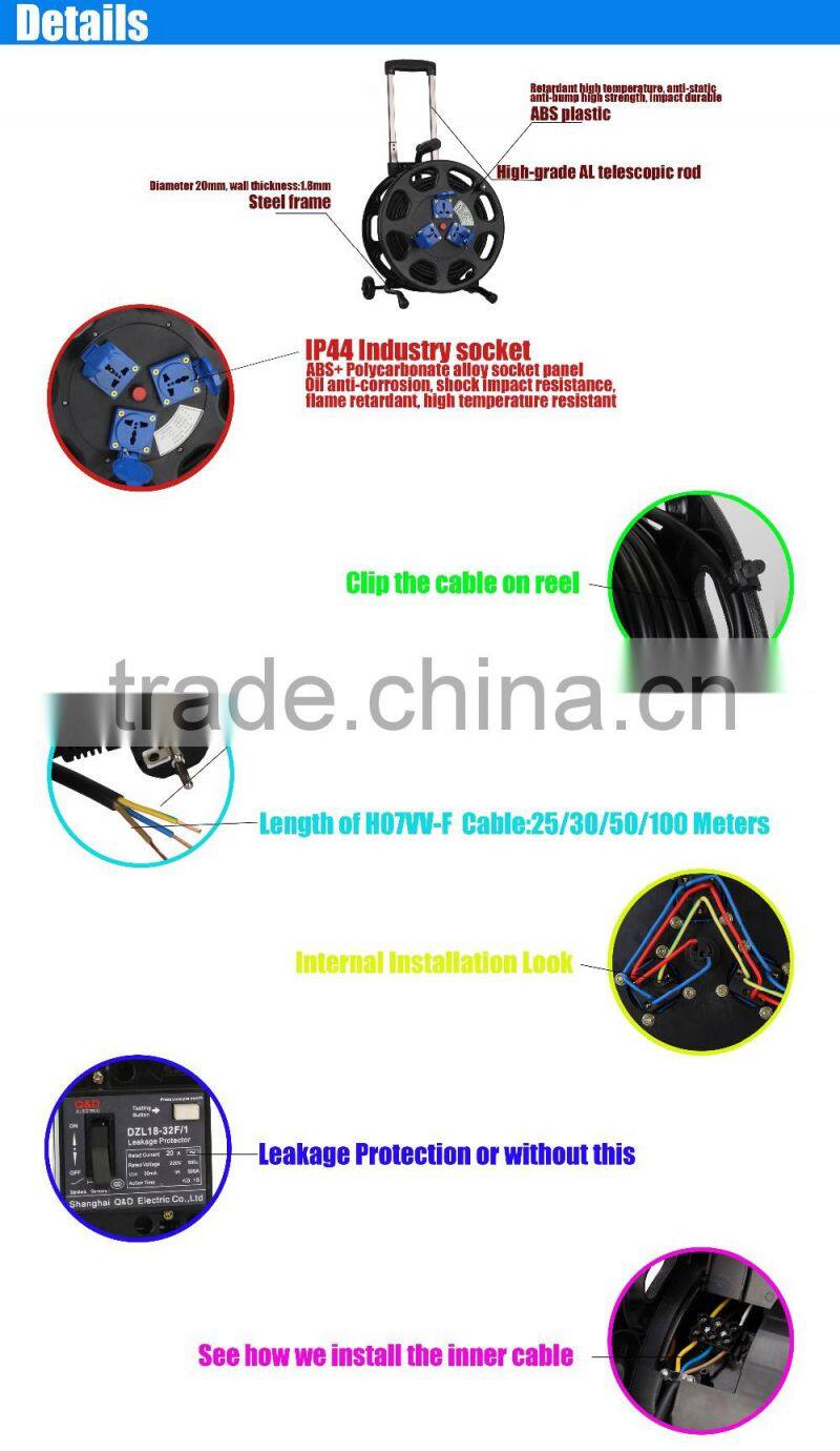Cable reel extension cord cable reel/drum
