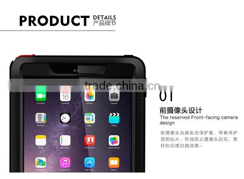 2016 Lovemei Original Powerful Metal Protective Case For iPad Air 2