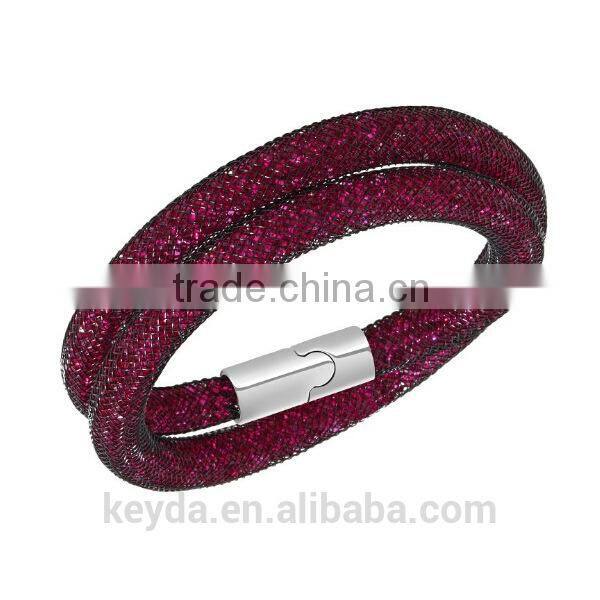 Czech Crystal Shamballa Bracelet Metal Crystal Wrap Bracelets