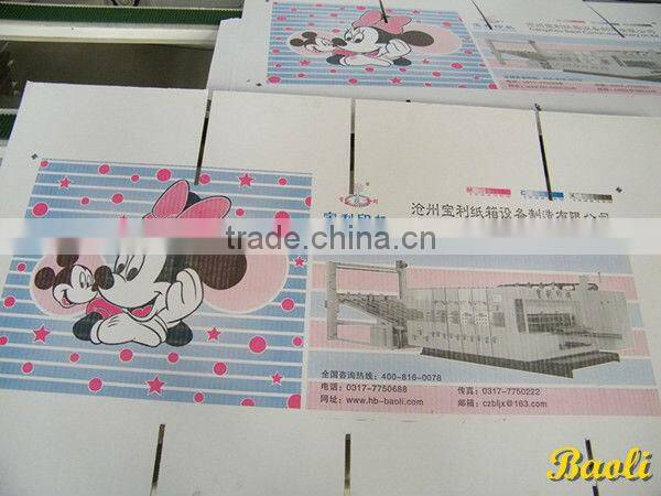 Latest product semi auto flexo ink corrugated paperboard die cutting slotting printing boxing packing machine