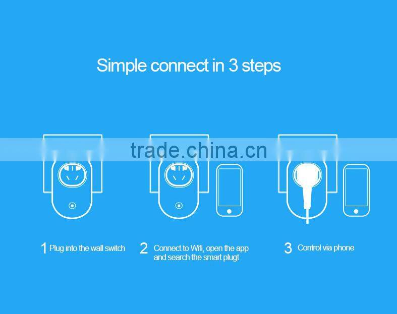 iOS Android phone Free App control Smart wifi socket plug