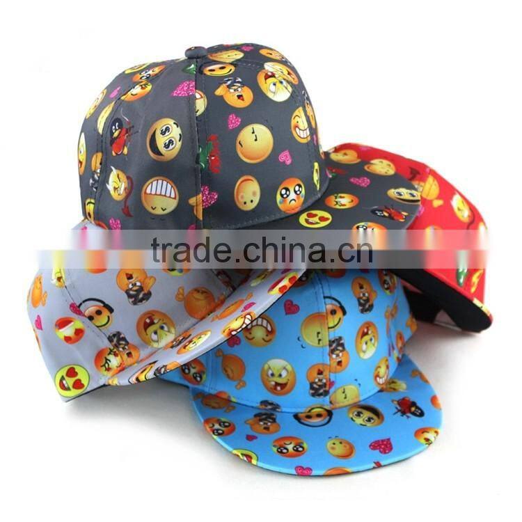 Fashion Cotton emoji Style Baseball Hats Kids emoji cap kids Emoji hat