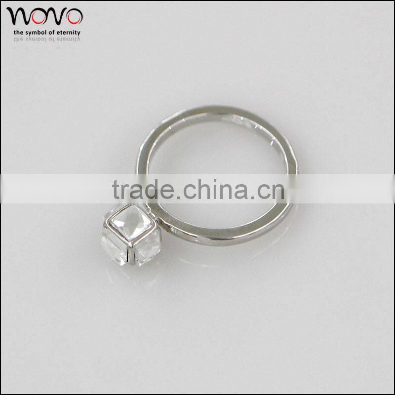 a pair of zircon 2016 new design cheap price wholesale alloy fashion ring