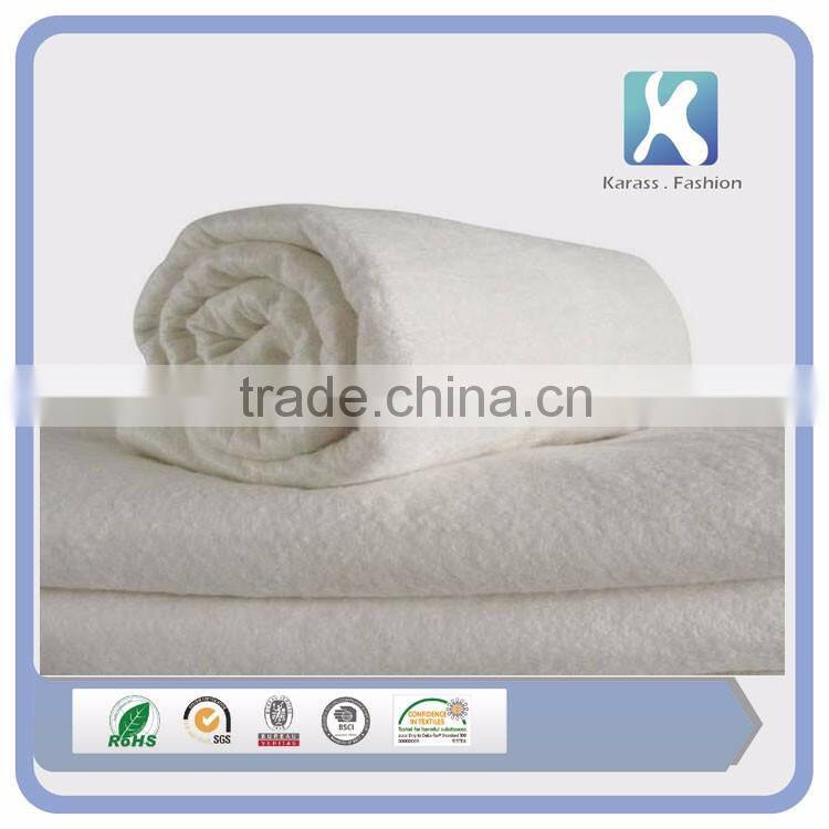 White Color Raw Wool Filling Material Roll For Bed