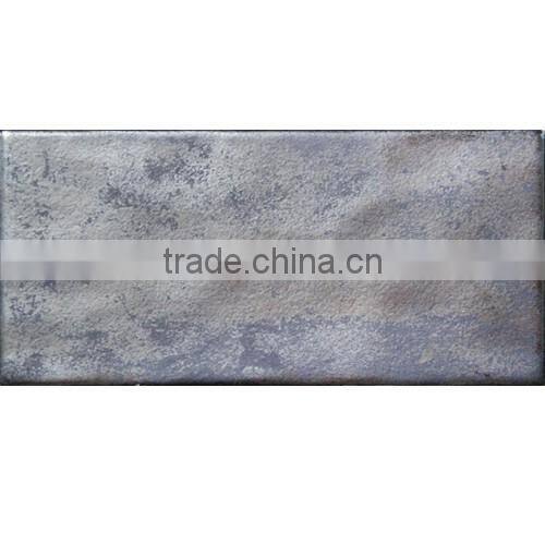 EMBOSS 100*200mm rustic metal ceramic kitchen tile porcelain floor tile