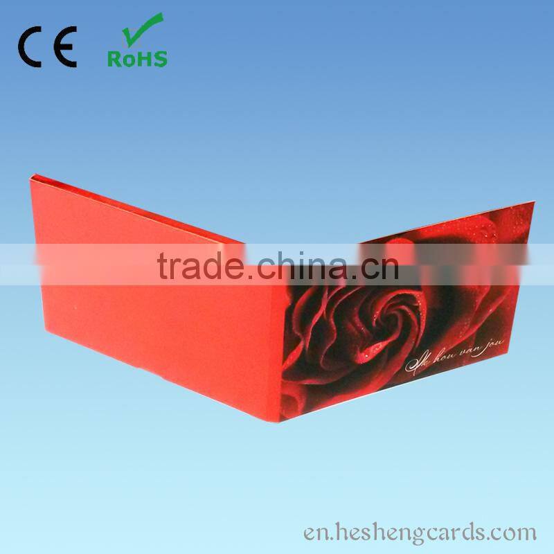 Custom Logo LCD splicing video brochure 650mAh built-in battery