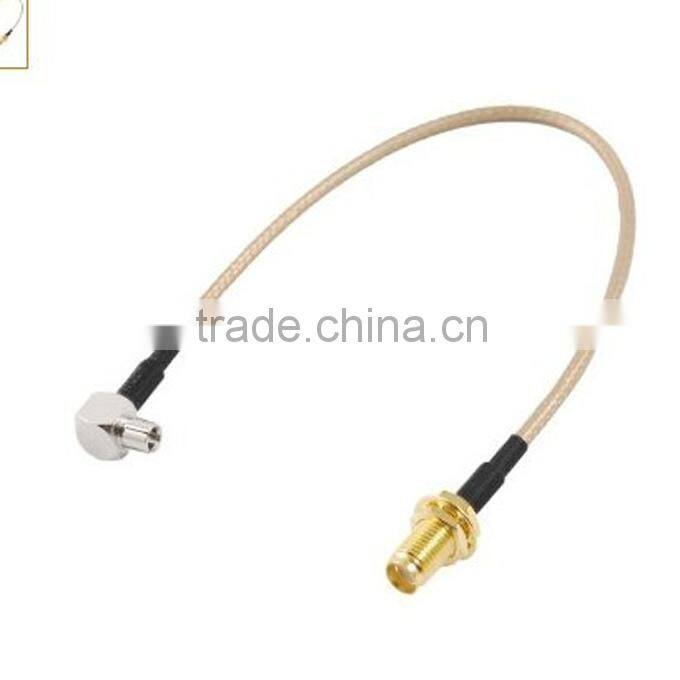 Factory Directly Supply 35cm Length Cable , U.FL Male To RP-TNC Coaxial Cable , RF U.FL Male To RP-TNC Female Pigtail Cable