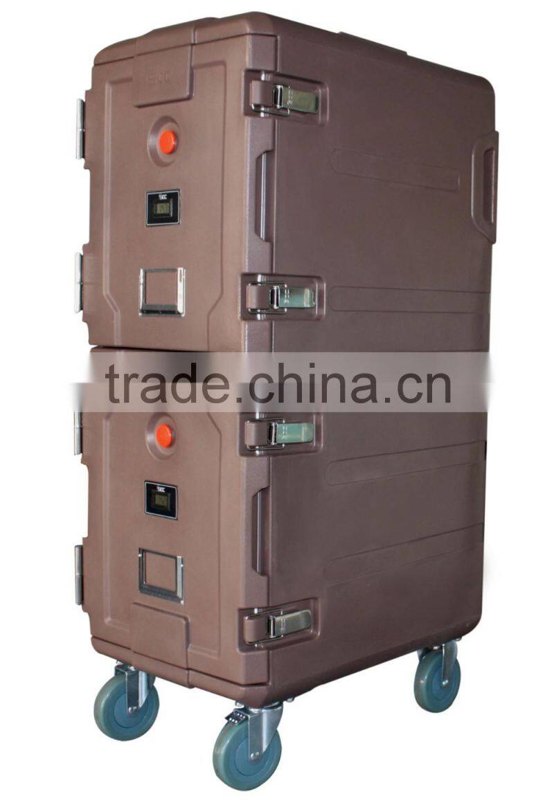 165L Restaurant Plastic PE food cabinet with double layer for Hot and Cold