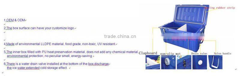 insulated instant cooler box for fishing and camping ice chest cooler