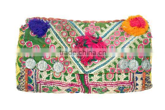 Vintage Wallet Hand Embroidered Clutch