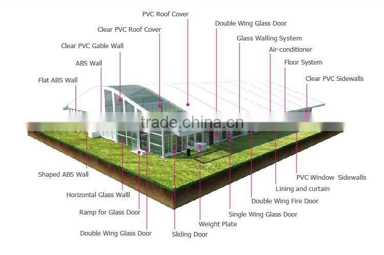 Liri Tent Latest big arcum tent 15mx50m for 800 people high class events