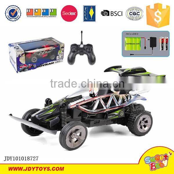 New 1:20 4CH rc car with 3D lights and voice charge and battery remote control car toy for kids