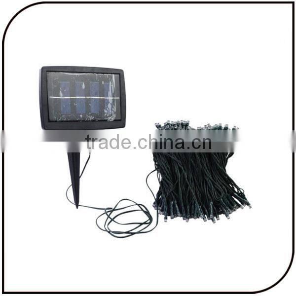 Solar pannel 2V 450mAh outdoor decor 200 leds christmas party light Waterproof led copper wire string light