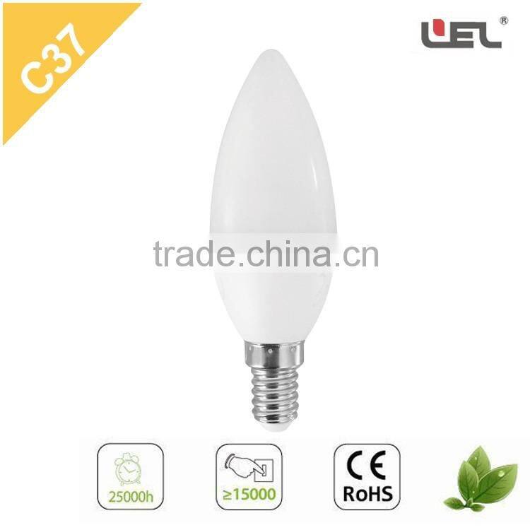 led bulb lamp CE-approved C37 E14 7W ceramic bongs Plastic Housing Candle LED Light Bulb led light bulb speaker