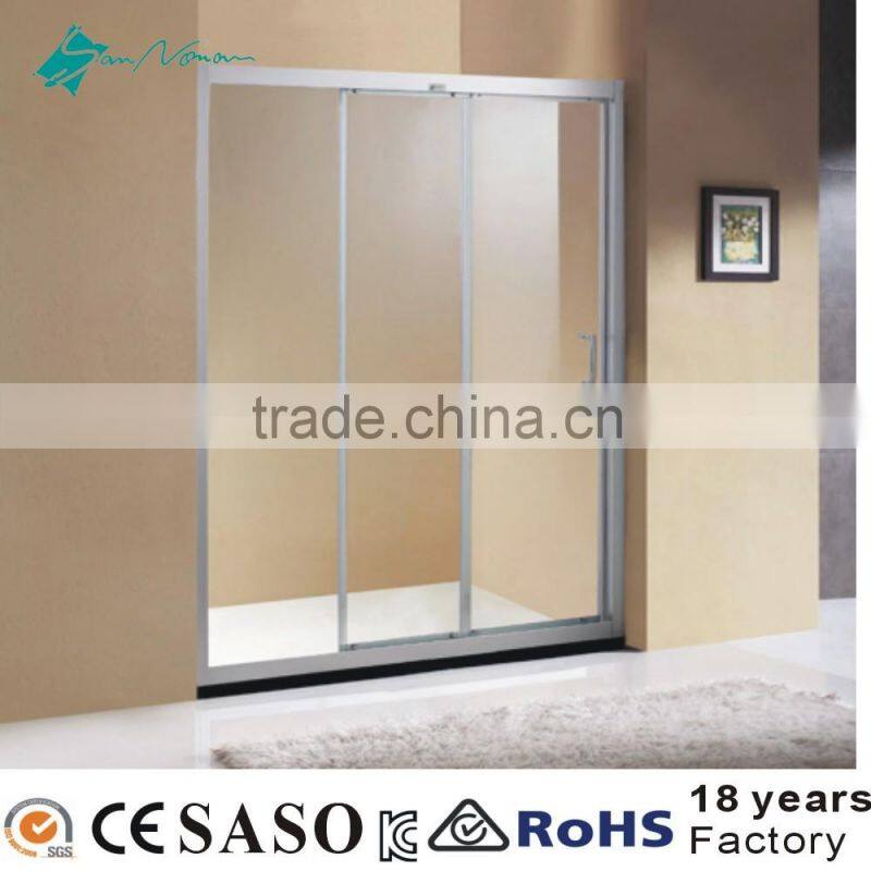 customized aluminum frame shower glass door