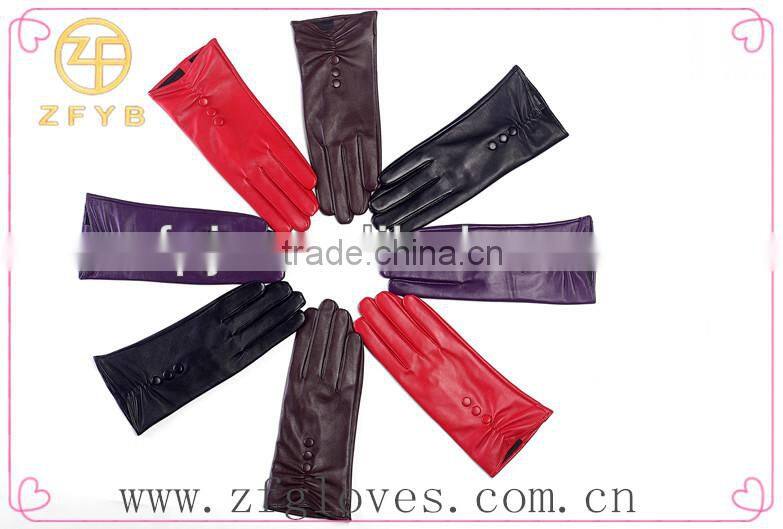 2016 New Style Lady Leather Goat Skin Glove