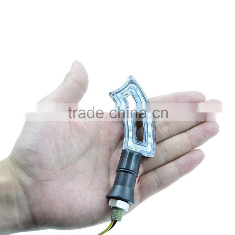 Easy install 2W 12V LED Yellow Waterproof Motorcycle Turn Signal