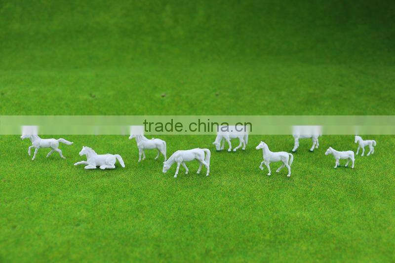 model figure, model animals, scale animals for HO scale, plastic building resin farm horse for 1/87
