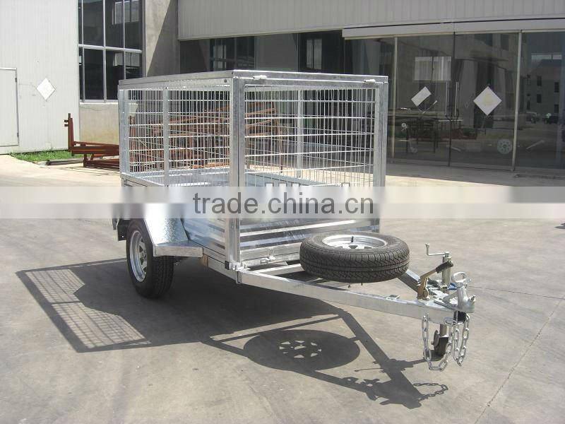 All galvanized chassis cargo trailer with galvanized sheet