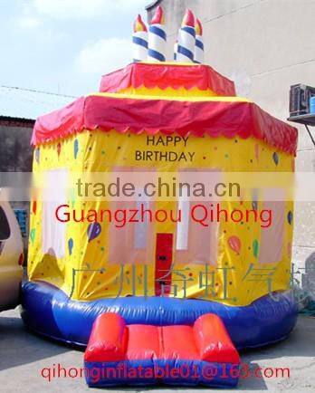 2016 fashion inflatable bouncer with slide for baby, inflatable jumper, bouncy castle