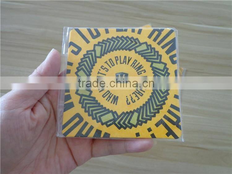Custom good quality cheap paper beer mats paper mats paper coaster