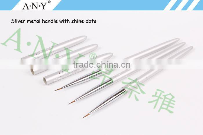 ANY Nail Art Detail Painting Aluminum Handle Nail Brush