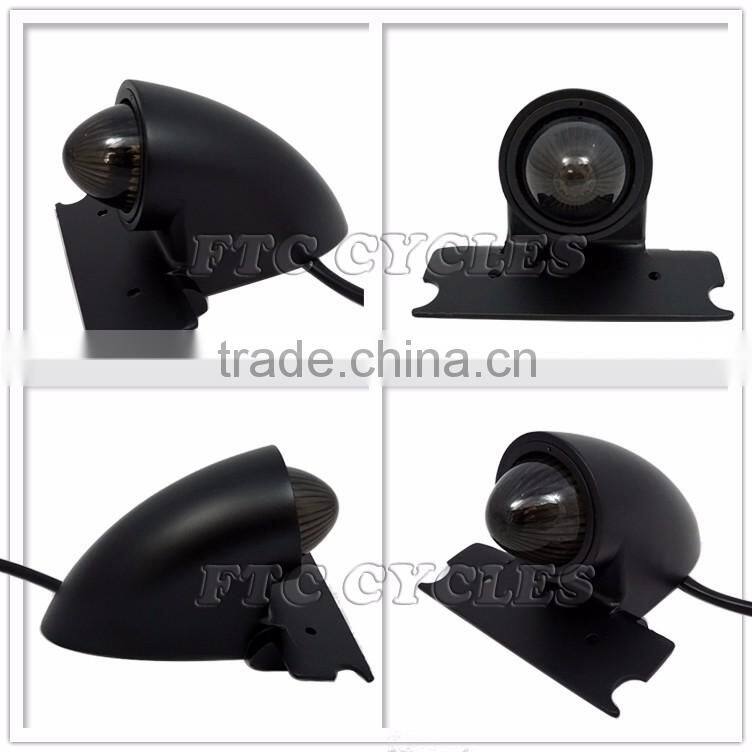 Smoke Lens LED Harley Chopper Bobber Aluminum Vintage Motorcycle Tail Light