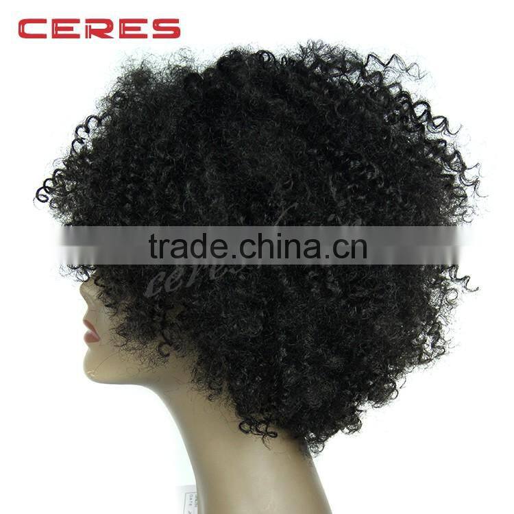 overnight delivery cheap wholesale price 100 high temperature fiber synthetic lace front wig for black women kinky curly