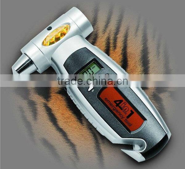 4in1 150psi multifunction digital tire pressure gauge with LED Flashlight
