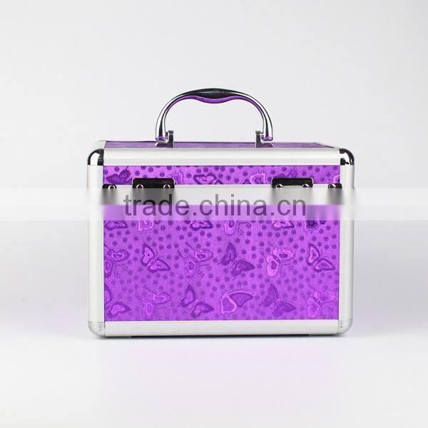Cosmetics Aluminum Makeup Case Kit Accessories Lipstick Eye Shadow Blush