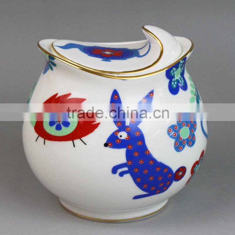 Ceramic Sugar Pot , Honey Jar , Jam Jar