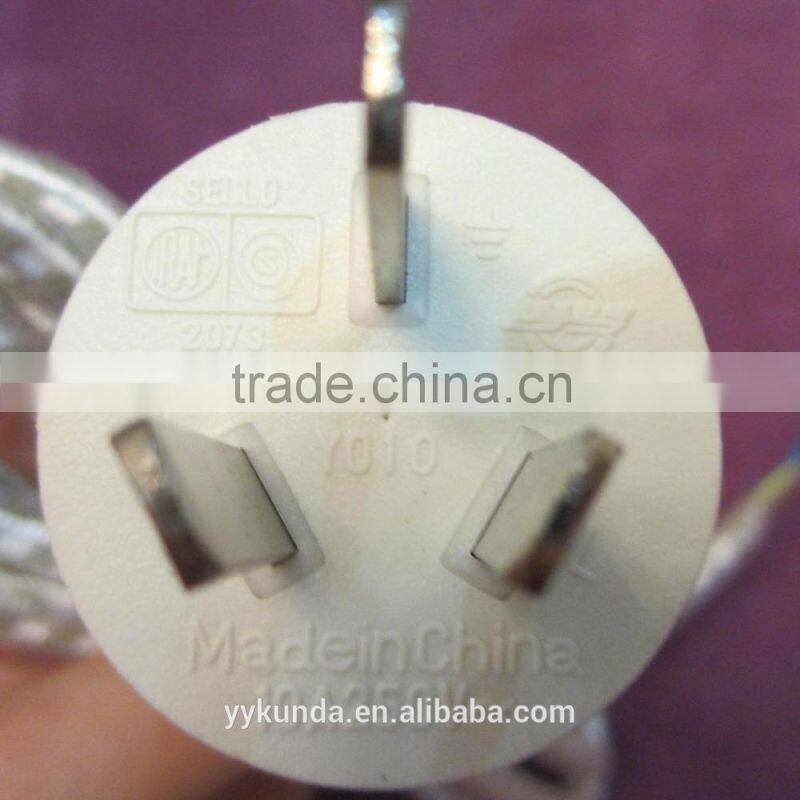 IRAM approved High Quality argentina 3 pin power cord extension plug