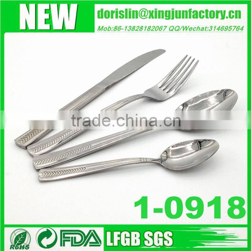 Macaron French Blue Cutlery with Riveted Handle