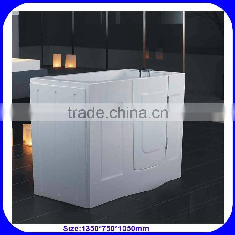 Portable elderly disabled walk in bathtub